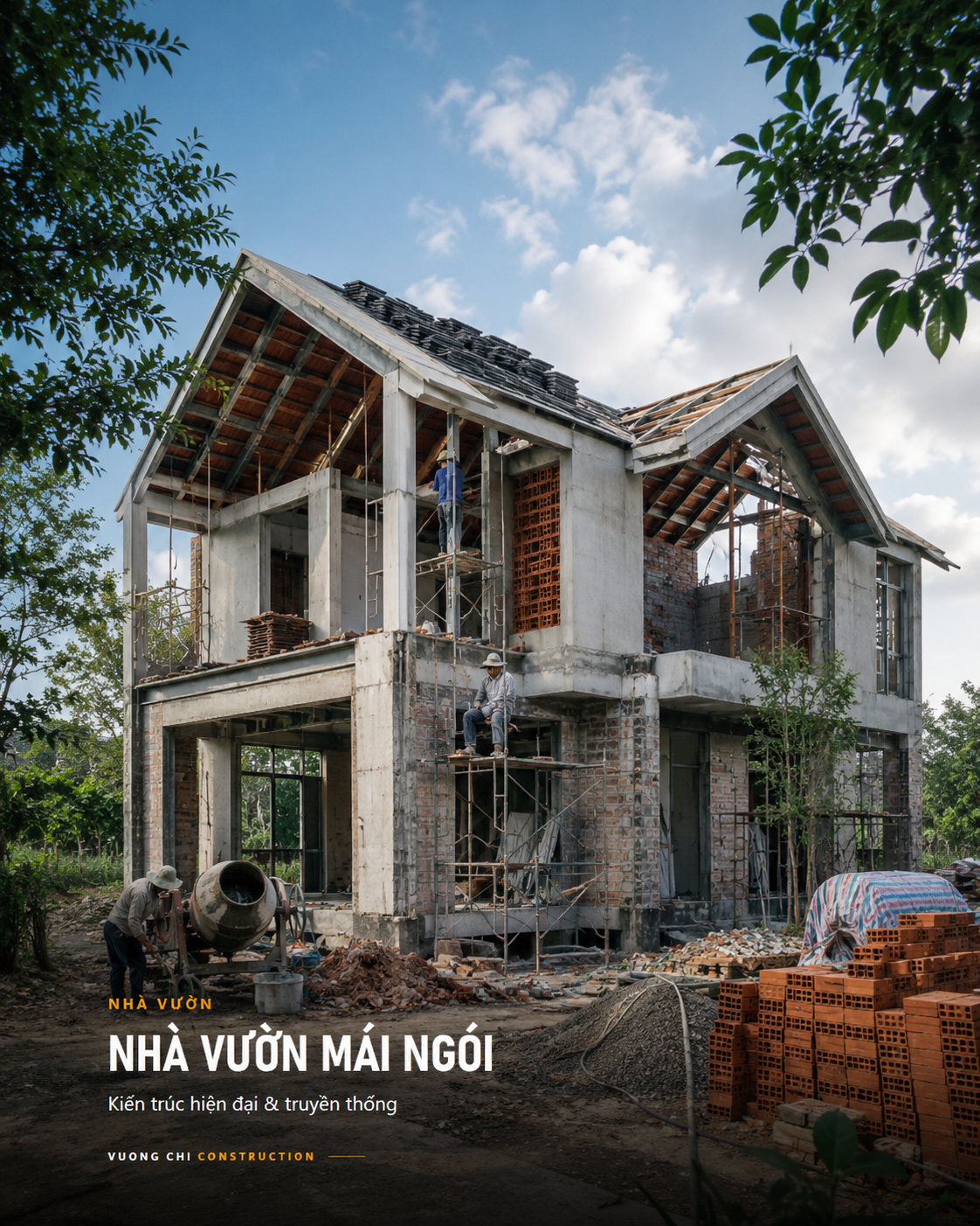 Nhà vườn mái ngói